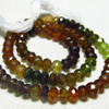 14 Inches - Micro Faceted AAA Petrol Tourmaline Rondell - -Micro Faceted Rondell -Rich Tourmaline - Size - 6 mm